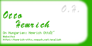 otto hemrich business card
